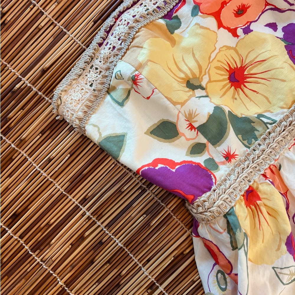 🌺 Tropical Strapless Dress by Cynthia Steffe
